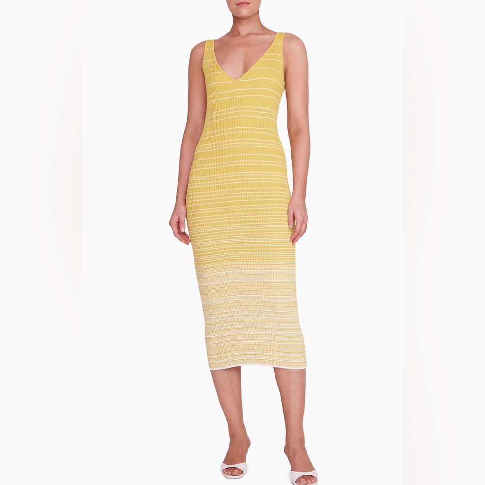 Staud Dana Ombré Midi Dress